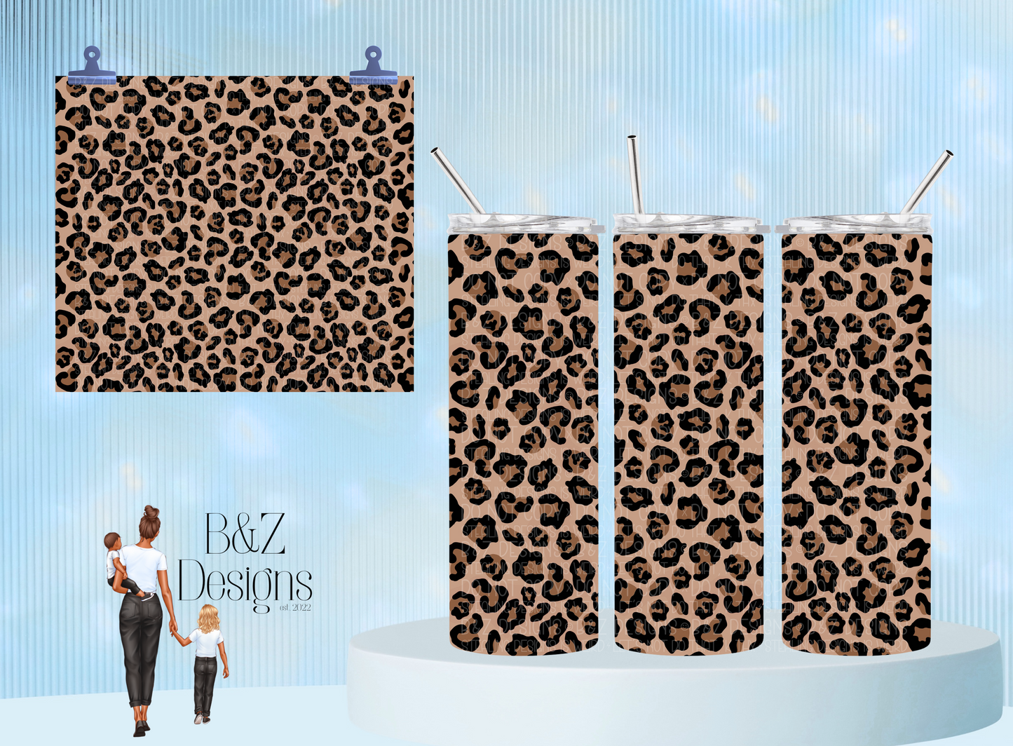 20oz Leopard Tumbler