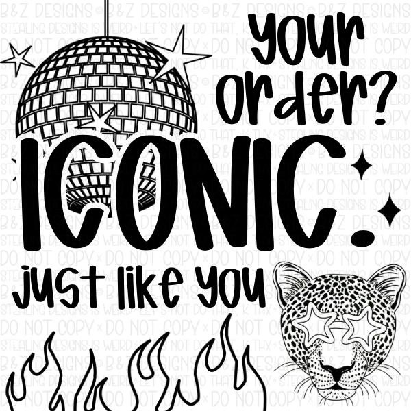 2x2” Iconic Order Iconic Customer Label Pack