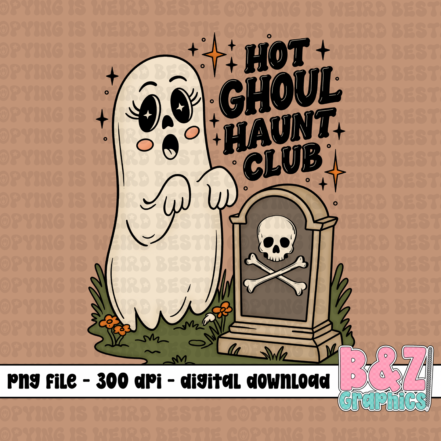 Hot Ghoul Haunt Club PNG