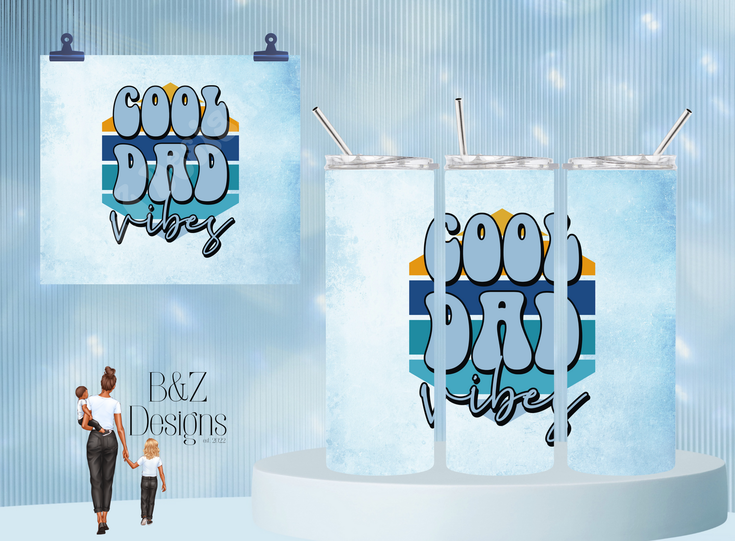 20oz Cool Dad Vibes Tumbler