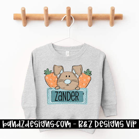 Boys Rabbit Custom Name