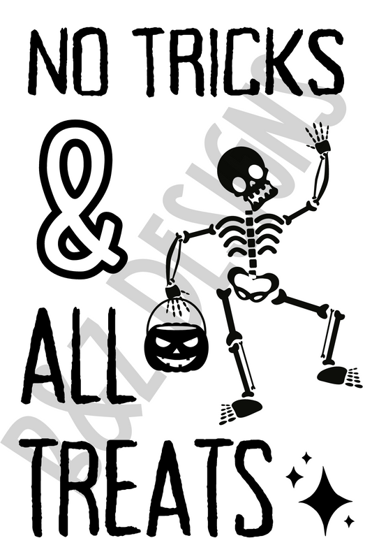 No Tricks & All Treats Big Labels